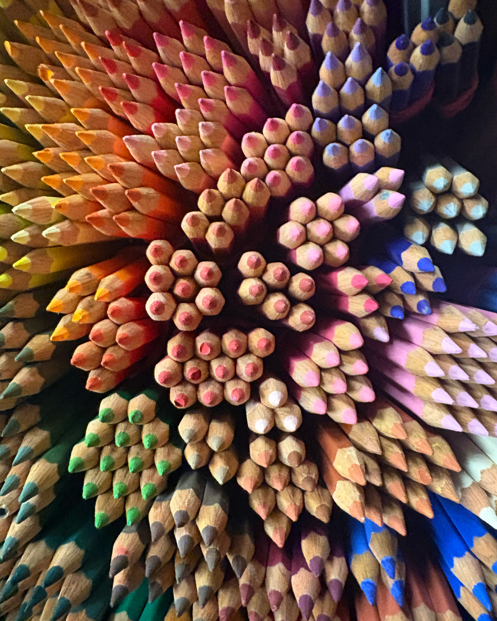 Viele Buntstifte von oben fotografiert als Symbolbild für die Kursübersicht.